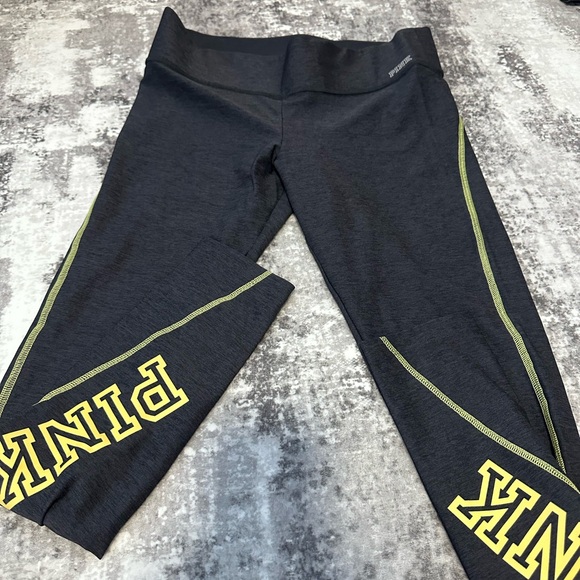 PINK Victoria's Secret Pants - Victoria's Secret Gray PINK Yoga Leggings